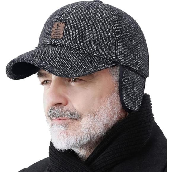 Adjustable Warm Sport Golf Baseball Cap Hats Grey - Picture 1 of 7